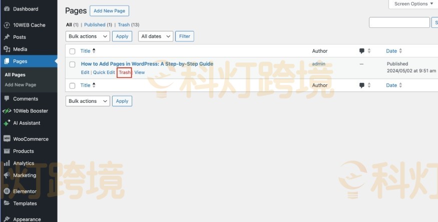 WordPress新建页面教程