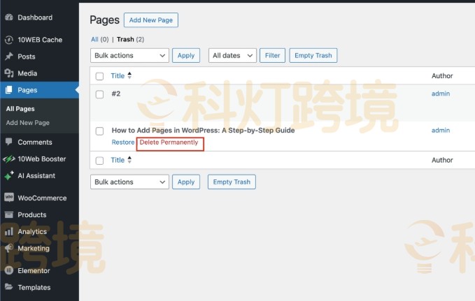 WordPress新建页面教程