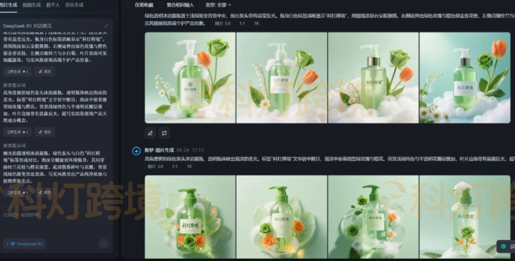DeepSeek、即梦AI和豆包组合使用攻略 跨境电商产品图一键生成