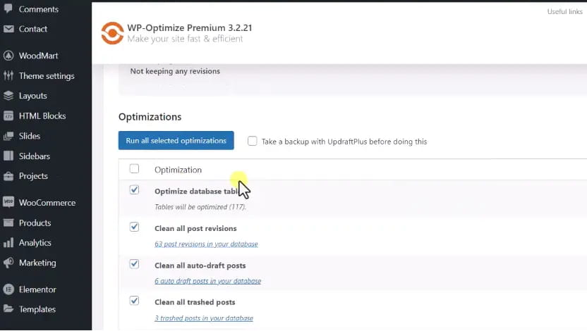 WordPress WP Optimize缓存插件使用教程