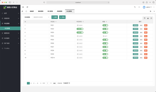 641-3 JAVA小区物业管理系统源码