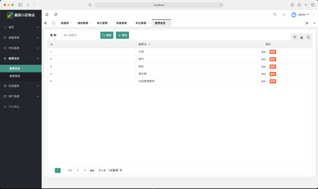 641-4 JAVA小区物业管理系统源码