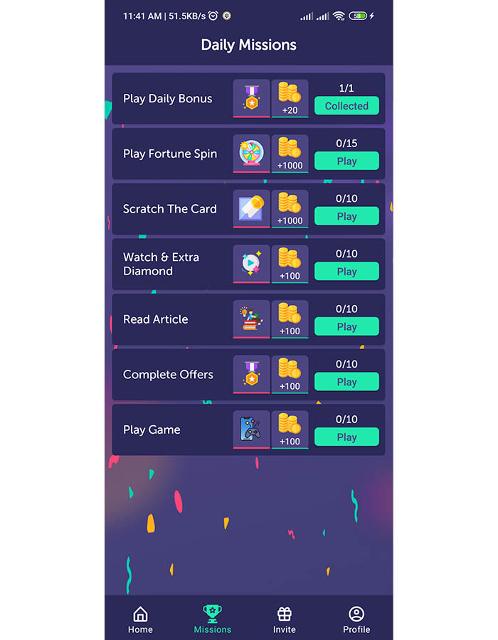 做任务APP,观看视频/玩游戏/做任务/奖励积分 – Html Games + Offerwall源代码