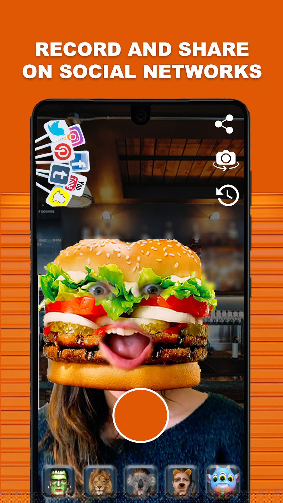 ANDROID 实时摄像头视频面部过滤器源代码