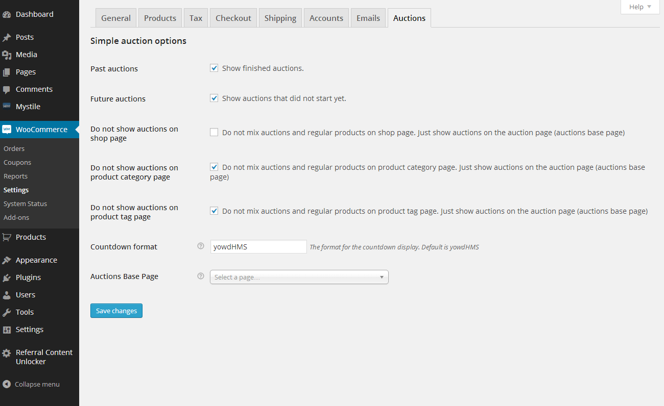 WooCommerce 简单拍卖 – WordPress 拍卖源代码