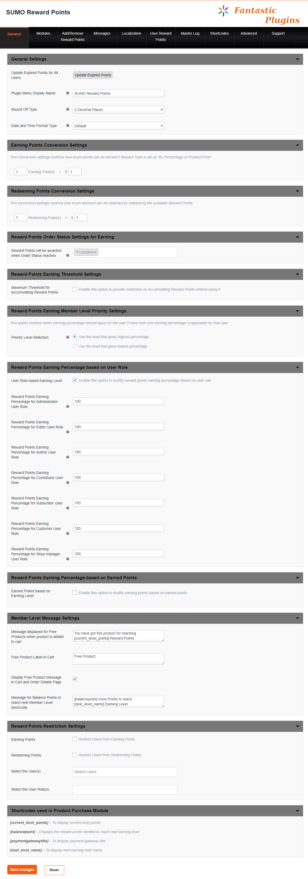 SUMO 奖励积分 – WooCommerce 奖励系统源代码
