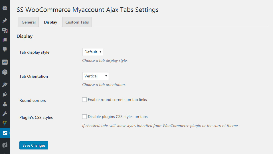 SS WooCommerce Myaccount Ajax 选项卡源代码