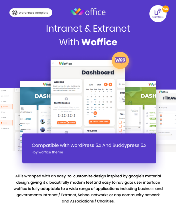 Woffice – 内联网/外联网 WordPress 主题源代码