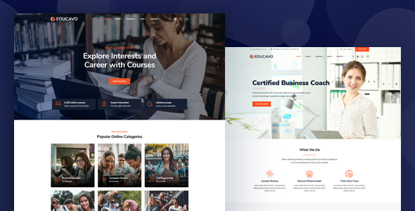 Educavo – 在线课程和教育 WordPress 主题源代码