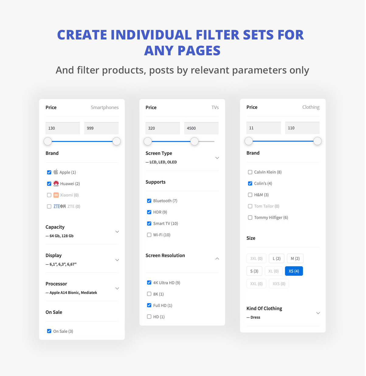 过滤一切 — WordPress/WooCommerce 产品过滤器源代码