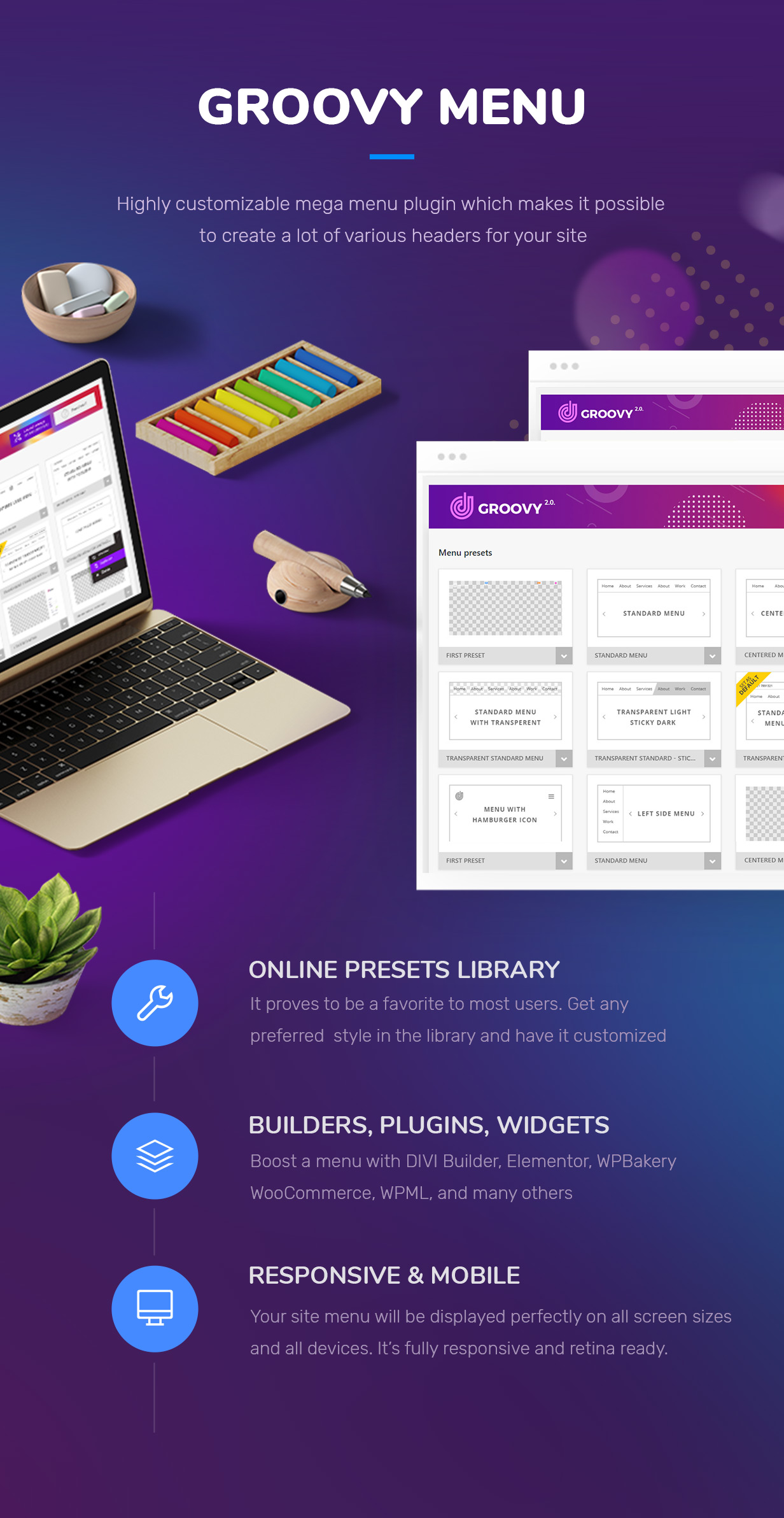 Groovy Mega Menu – 适用于 WordPress 的响应式 Mega Menu 插件源代码