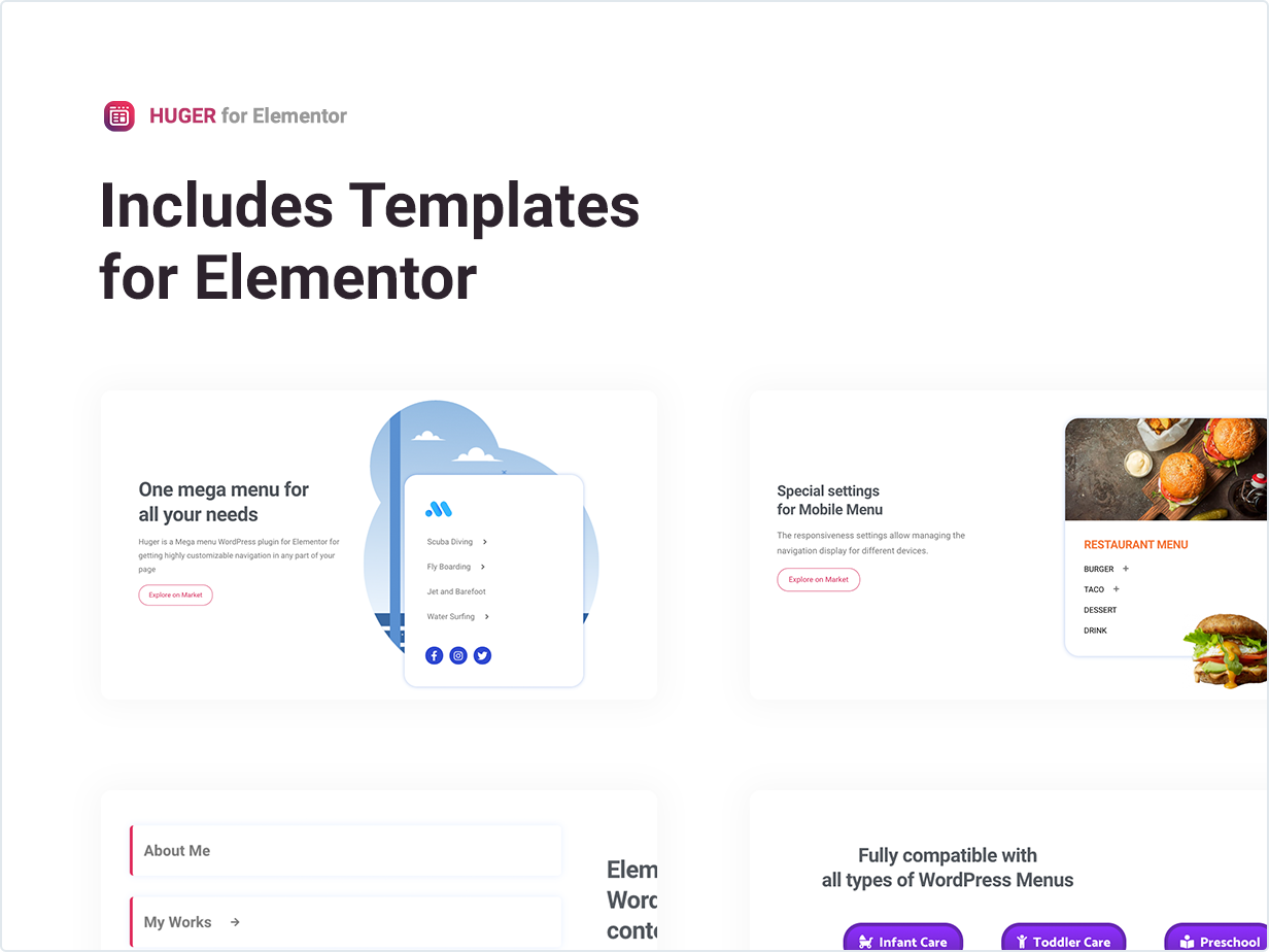 Huger – Elementor 的超级菜单源代码