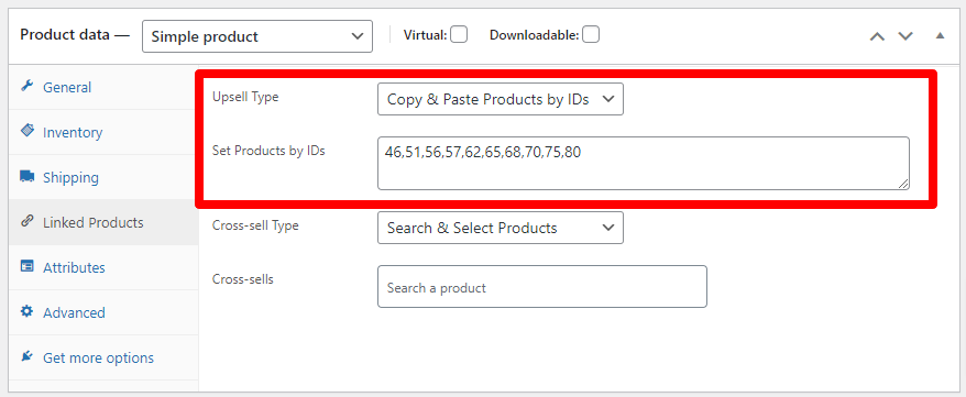 为 WooCommerce 追加销售交叉销售批量编辑源代码