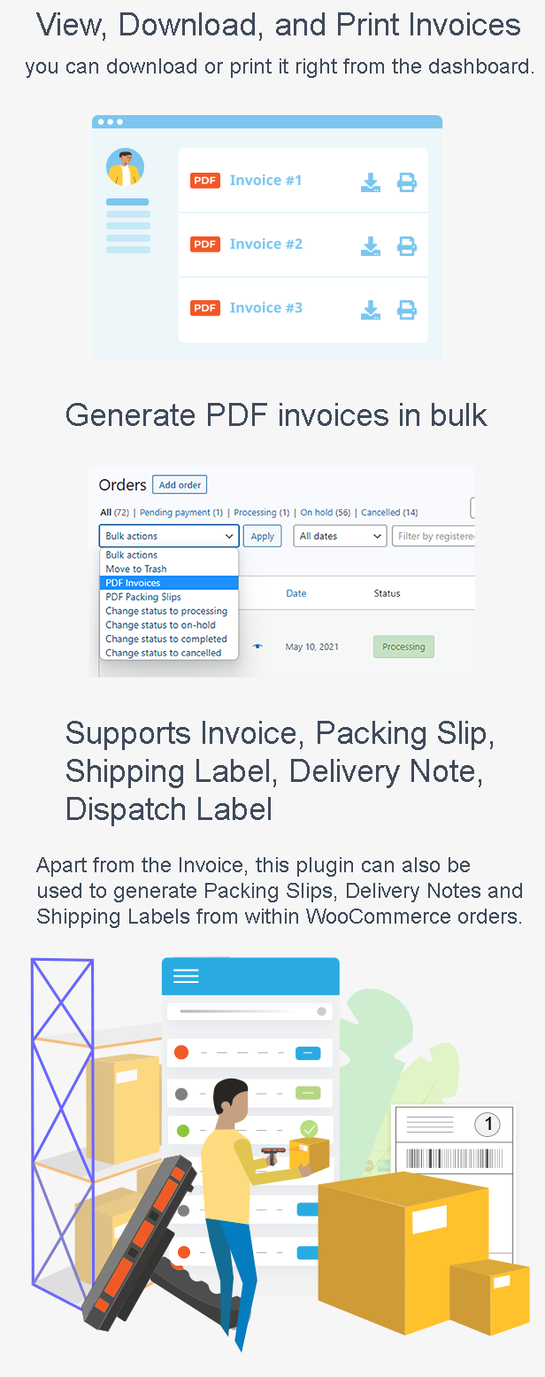 WooCommerce PDF 发票和装箱单定制器源代码