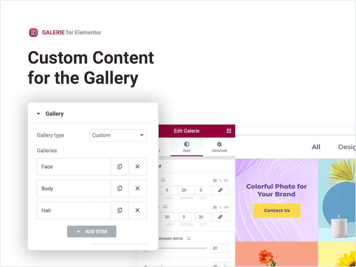 Elementor 的标签式画廊 – Galerie源代码