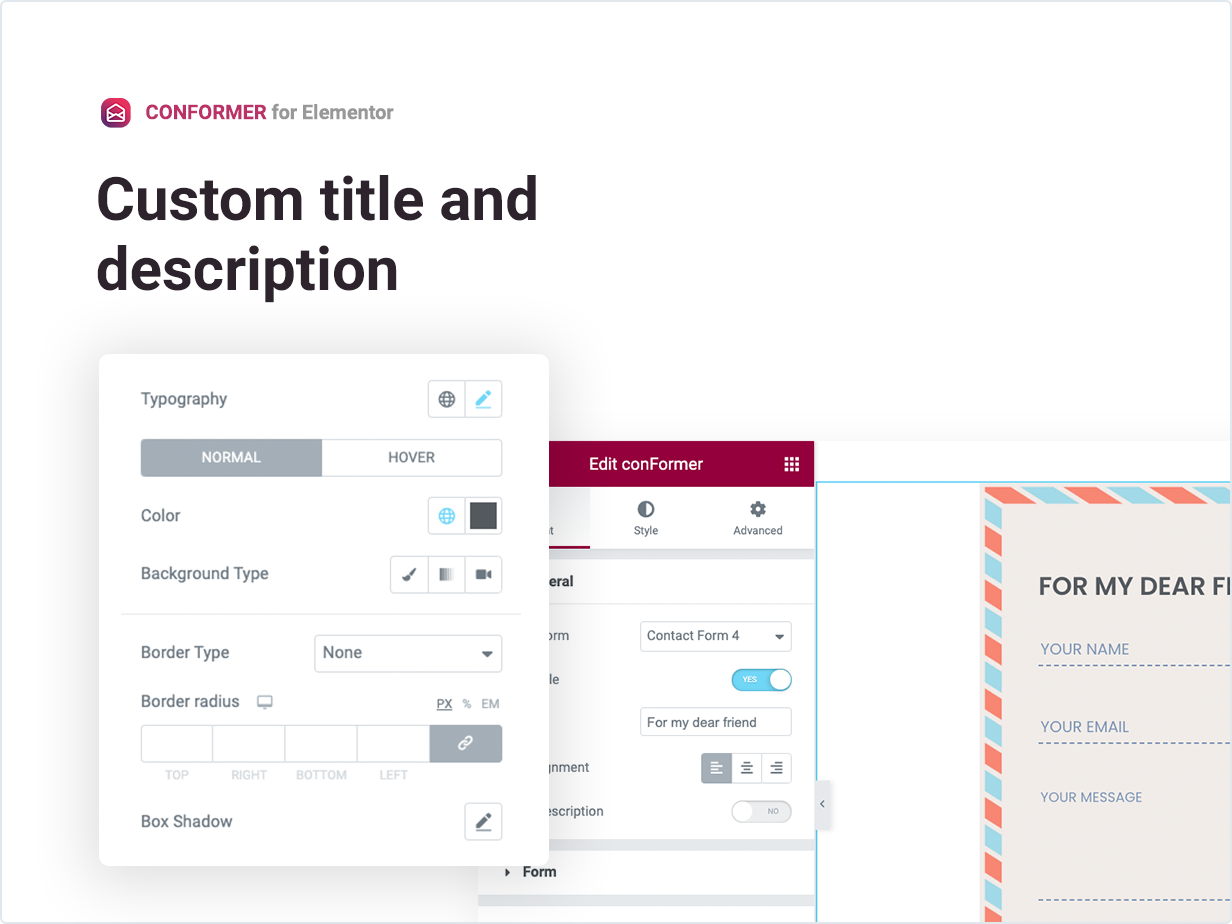 联系 Elementor 的 Form 7 造型器 – Conformer源代码