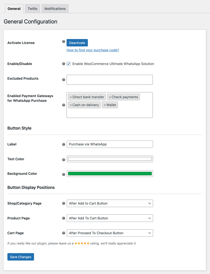 WooCommerce Ultimate WhatsApp 解决方案 – 订单 | 通知 | 自动化源代码