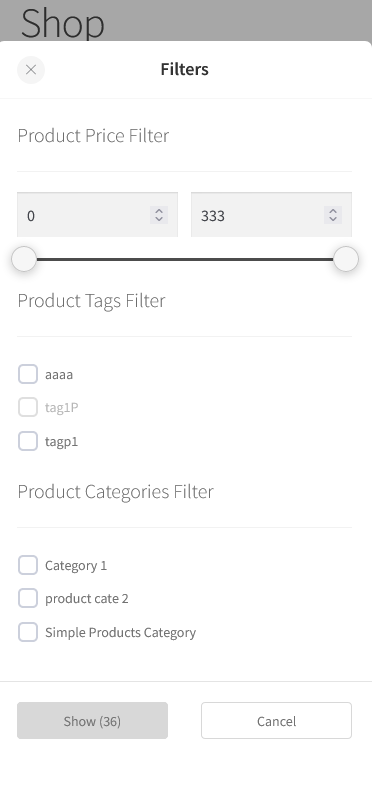 Filter Plus — WordPress/WooCommerce 产品过滤器源代码
