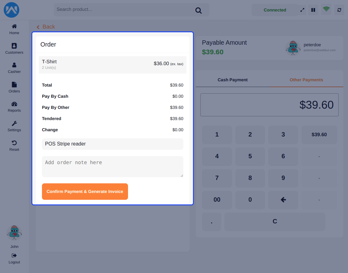 WooCommerce Stripe POS 终端连接器源代码