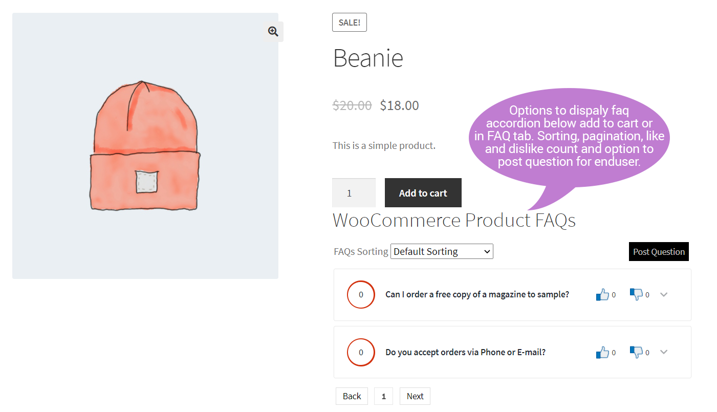 WooCommerce 的常见问题解答 – 高级产品常见问题解答插件源代码