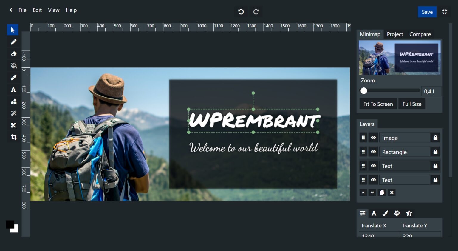 WPRembrant – WordPress 的媒体图像编辑器源代码