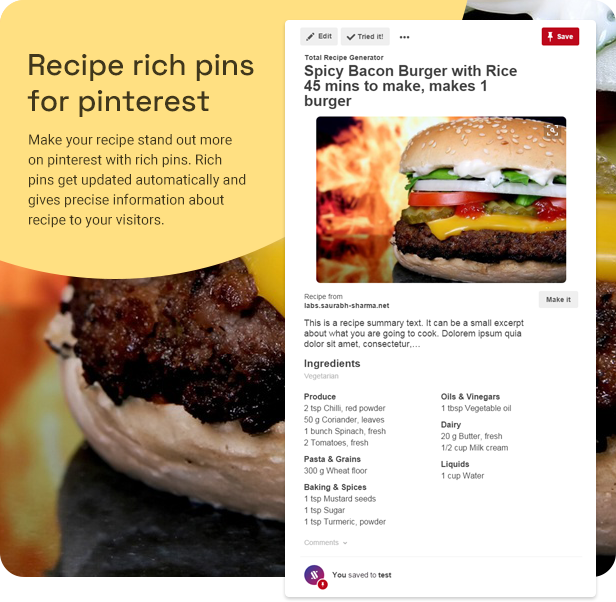总食谱生成器 – 具有模式和营养成分的 WordPress 食谱制作器(古腾堡块)源代码