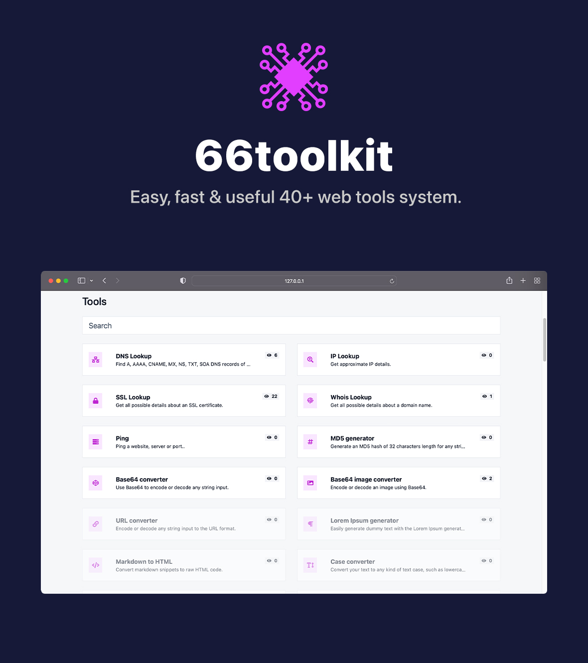 66toolkit – 终极网络工具系统 (SAAS)源代码
