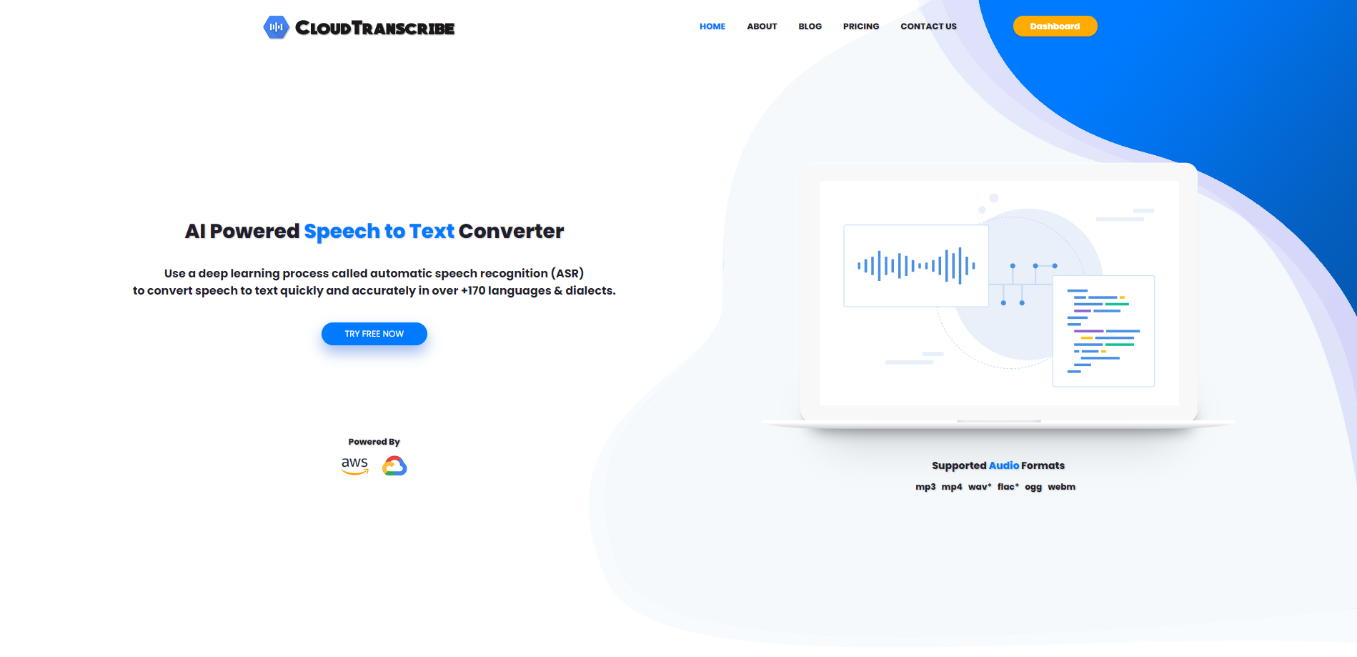 Cloud Transcribe – 作为 SaaS 的语音到文本源代码