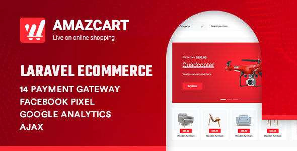 多供应商 – AmazCart Laravel 电子商务系统 CMS源代码
