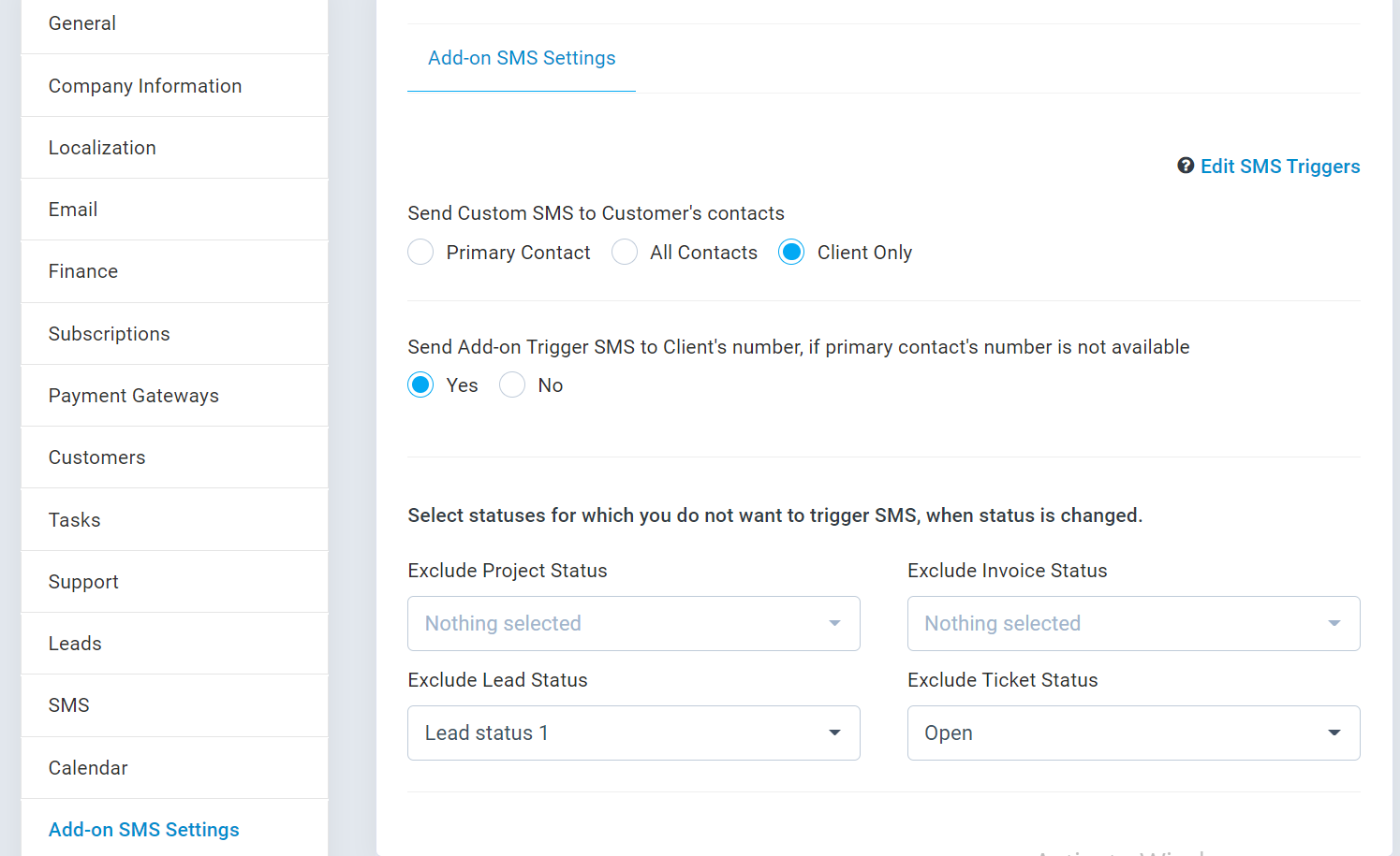 Perfex CRM 的附加 SMS 管理器模块源代码