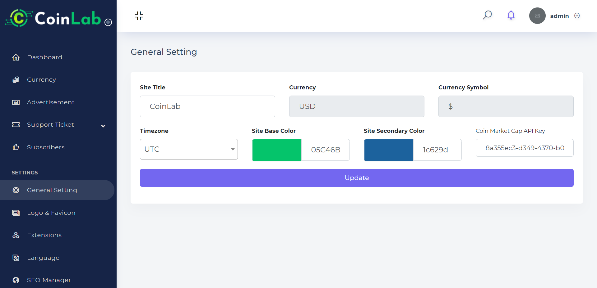 CoinLab – 山寨币上市平台源代码