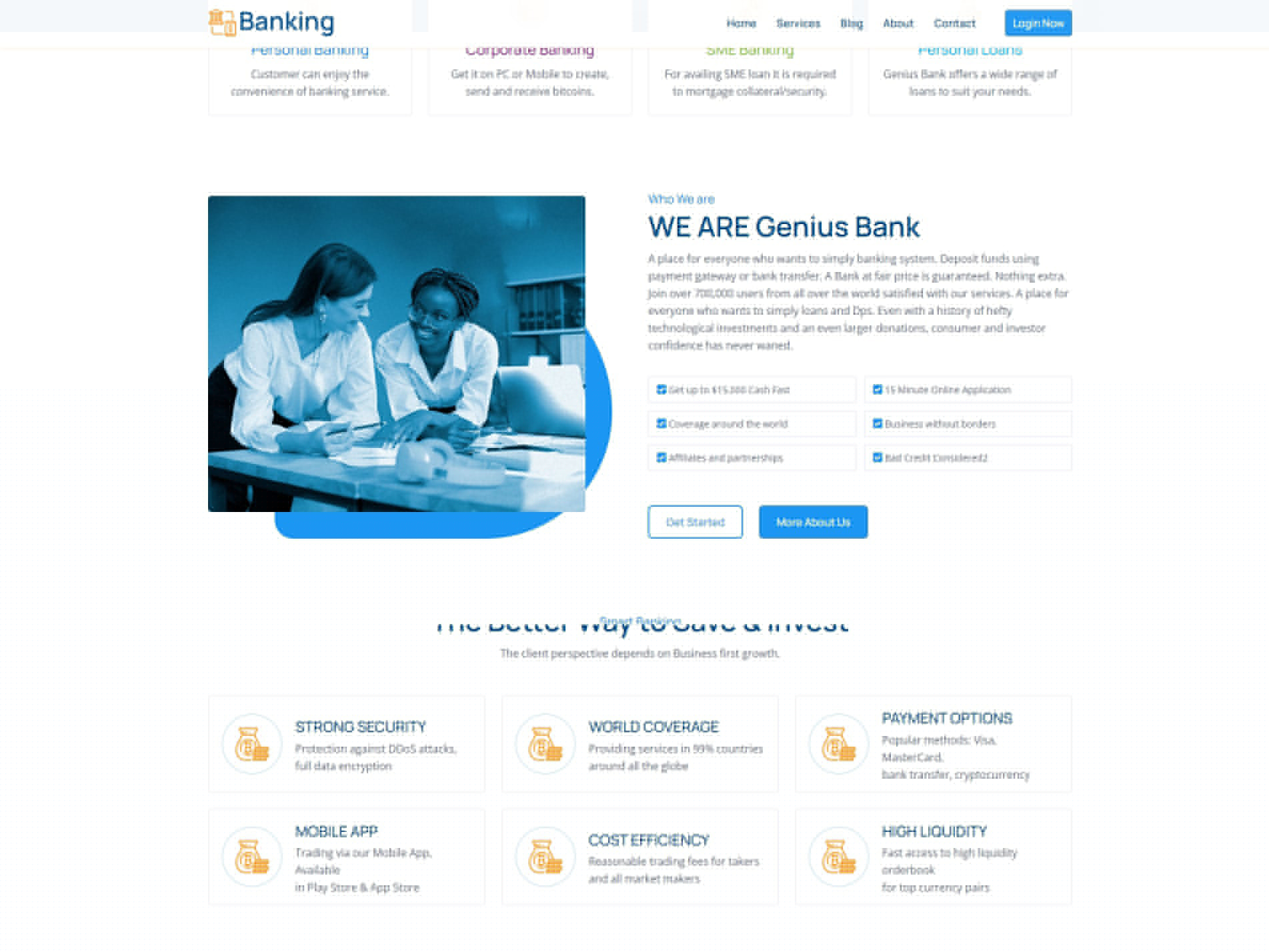 Genius Bank – 多合一数字银行系统源代码