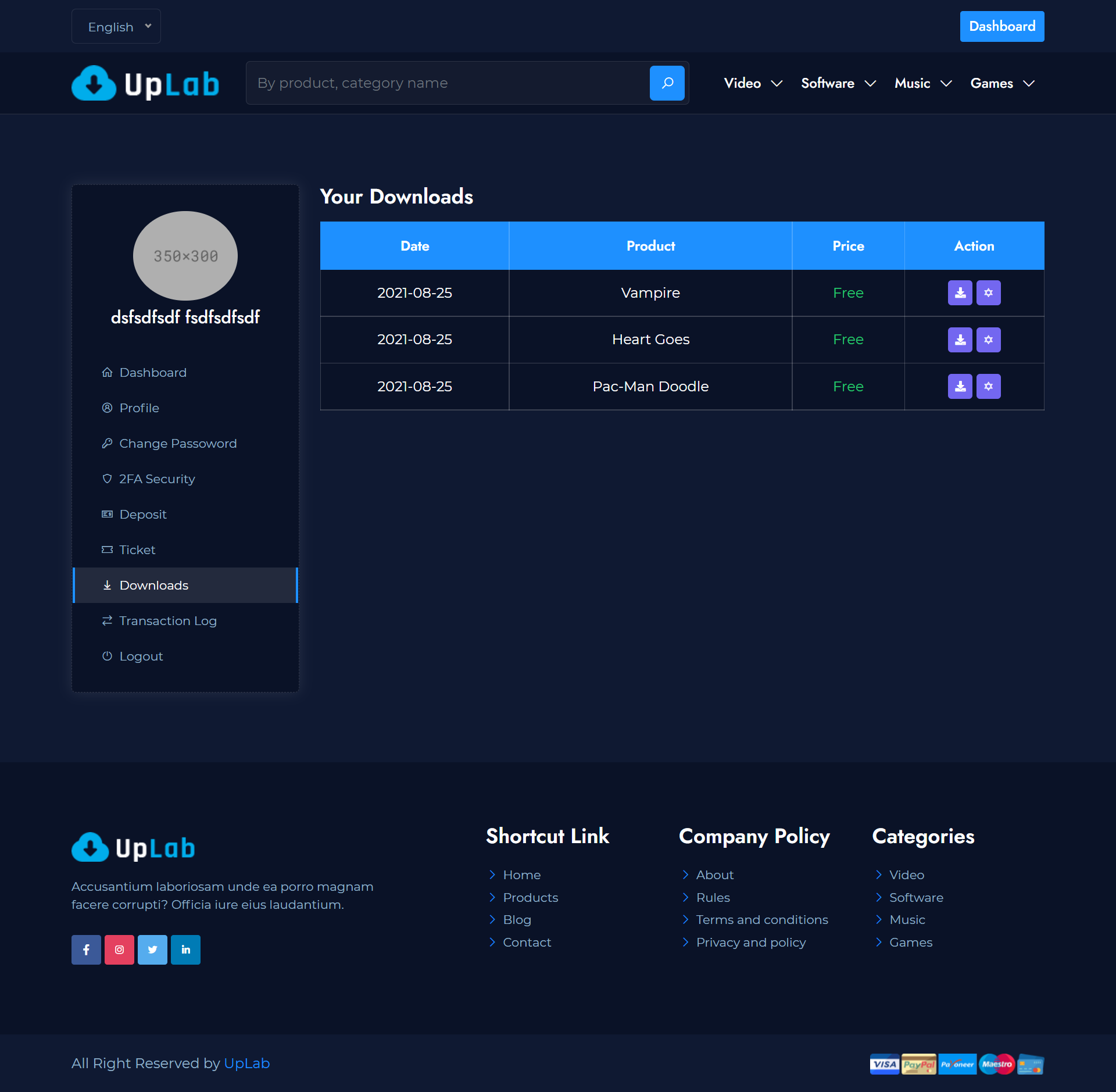 UpLab – 数字内容下载门户源代码