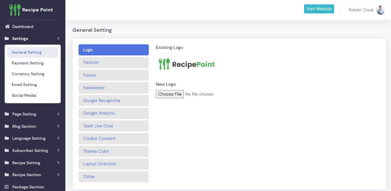 RecipePoint – SaaS 多供应商配方平台源代码