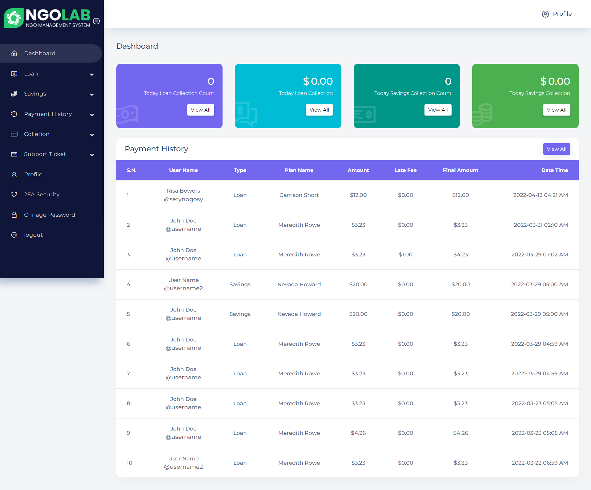 NGOLab – NGO管理系统源代码