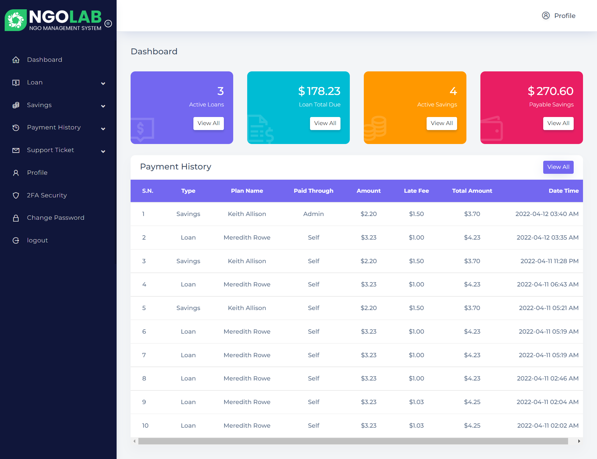 NGOLab – NGO管理系统源代码