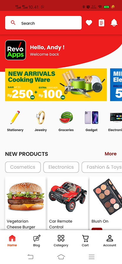 Revo Apps Woocommerce – Flutter 电子商务 完整应用 Android iOS 时尚 电子杂货 其他源代码