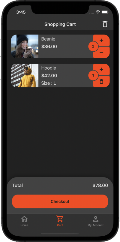 Xamarin Forms UI Kit 电子商务、博客和送餐应用源代码
