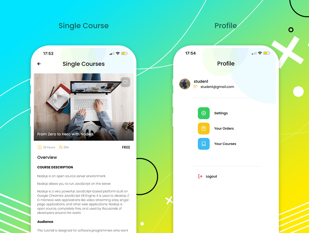 Eduma Mobile – 适用于 iOS 和 Android 的 React Native LMS 移动应用程序源代码