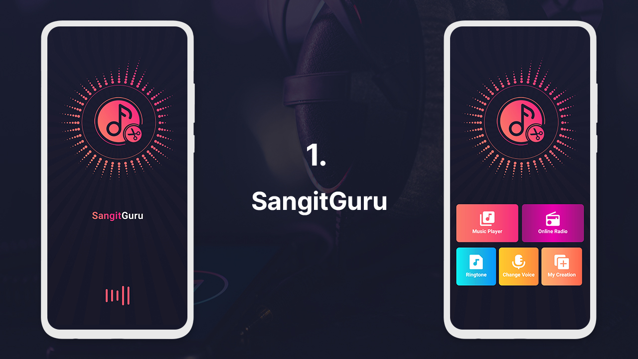 SangitGuru – 音乐播放器、铃声制作器、录音机和广播流 Android 应用程序源代码