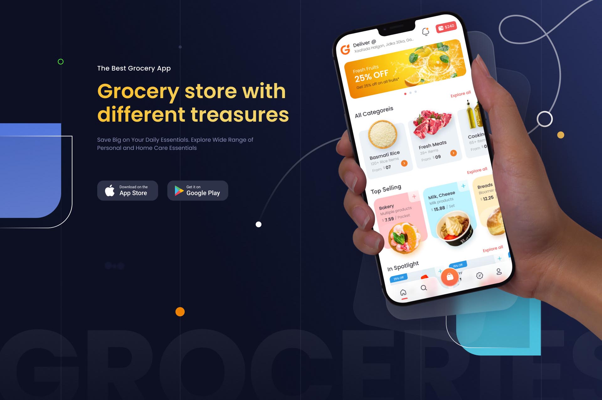 带有管理面板的鸡肉、肉类、鱼类交付 Flutter 应用程序 – GoMeat源代码