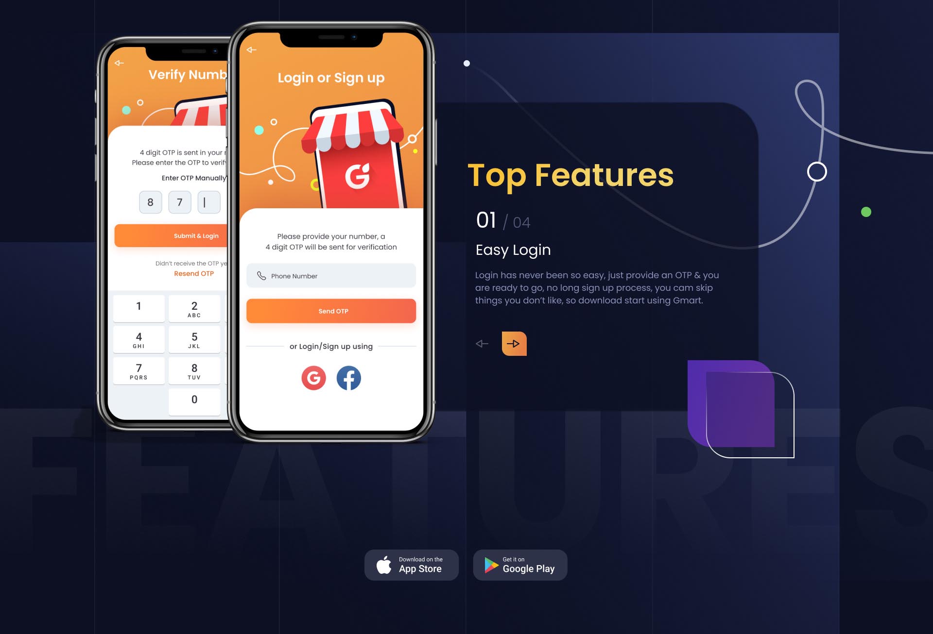 带有管理面板的鸡肉、肉类、鱼类交付 Flutter 应用程序 – GoMeat源代码