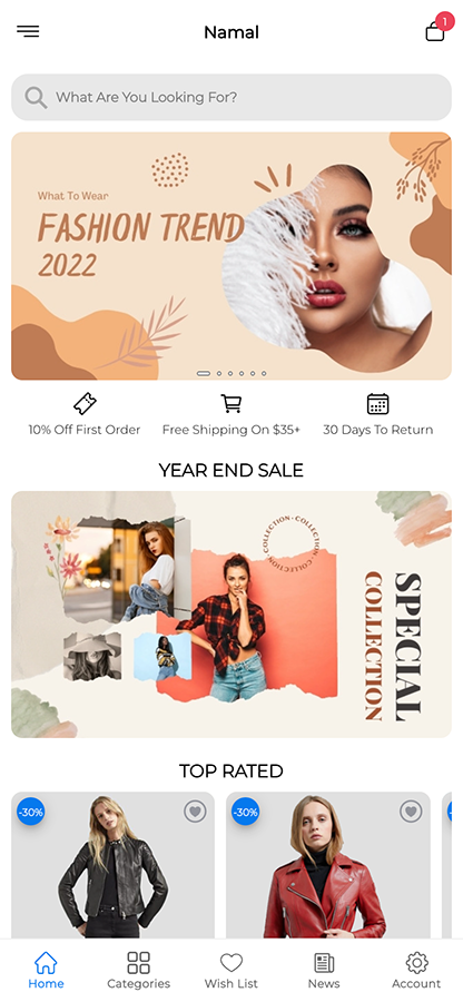 Namal WooCommerce – 具有交付和供应商应用程序的完整 WooCommerce 应用程序解决方案源代码