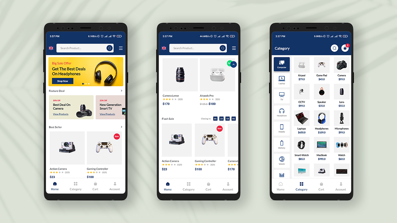 Econix – Flutter 电子商务商店移动应用程序 + React 节点管理仪表板源代码