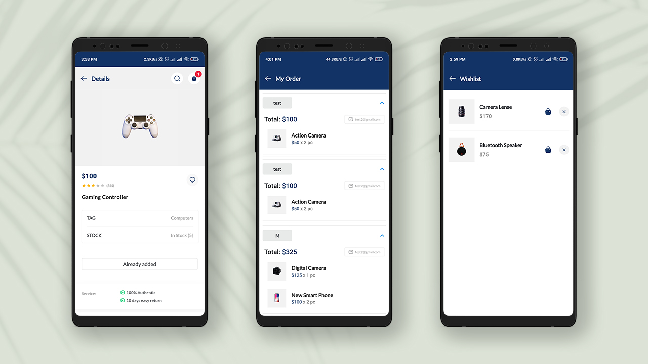 Econix – Flutter 电子商务商店移动应用程序 + React 节点管理仪表板源代码
