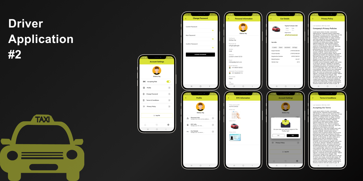 节俭的出租车! 用于出租车预订、出租车和自驾租车应用的 Flutter UI 套件源代码