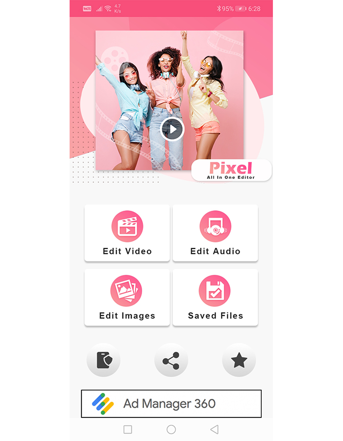 Android Pixel – 多合一编辑器(视频编辑器、音频编辑器、图像编辑器)(支持 Android 12)源代码