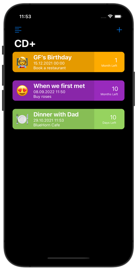 CountDownPlus – SwiftUI iOS 倒计时完整应用源代码