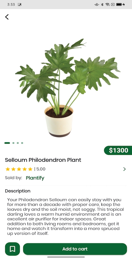 Mighty Plant Shop – 带有 WooCommerce 后端的苗圃的 Flutter 完整应用程序源代码