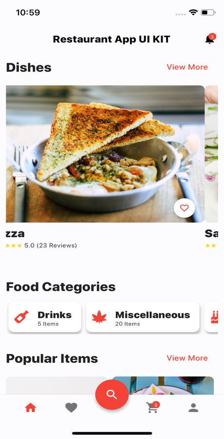Foody – 餐厅移动应用 Flutter iOS & Android UI Kit源代码